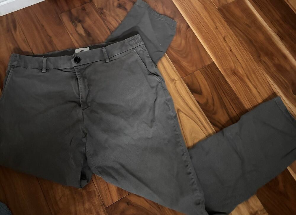 Wills Men's Grey Chino Pants Size 33 Heavyweight